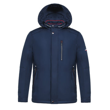 Detachable-hooded Ultra Warm Embroidered Logo Parka